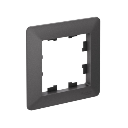 Рамка 1-м AtlasDesign Air базальт/дым. черн. SE ATN221401