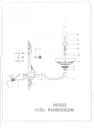 Бра Lightstar 697622