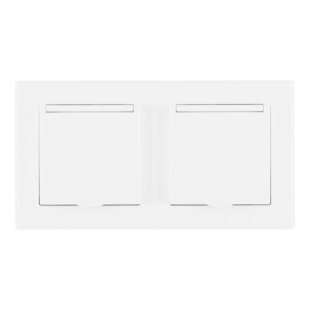 Розетка Arte Milano SET06-2-41-1x2 white