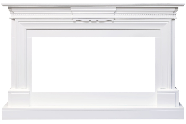 Royal Flame Каминокомплект Chelsea - Белый (Ширина 1350 мм) с очагом Vision 42 LOG LED