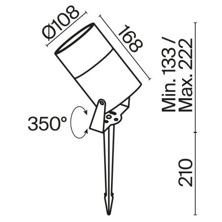 Грунтовый светильник Maytoni O050FL-L15GF3K