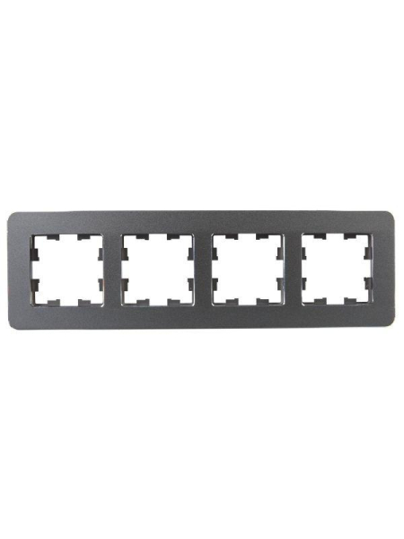 Рамка 4-м BRITE РУ-4-1-Бр метал. титан RE IEK BR-M42-M-01-K48