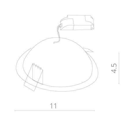 Встраиваемый светильник ARTE Lamp A3807PL-1WH