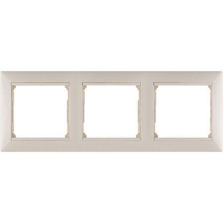 Рамка 3-м Valena горизонт. сл. кость IEK 774353