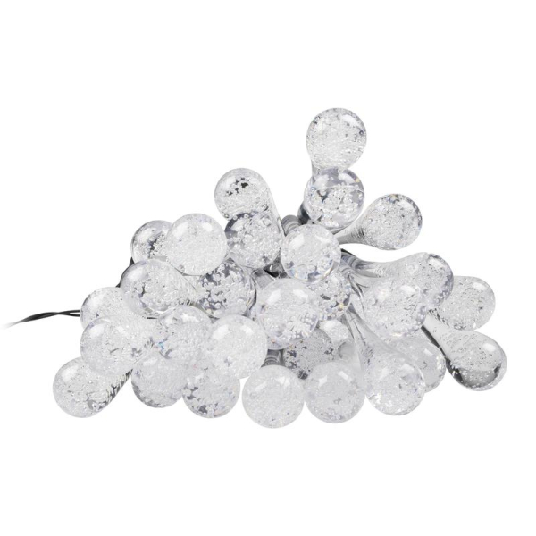 Светильник светодиодный SLR-G08-30W садовый; гирлянда капли теплый бел. солнечная батарея ФАZА 5040960