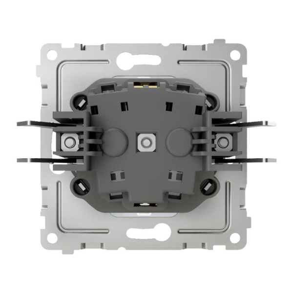 Розетка 1-м СП Pixel 16А IP20 с заземл. защ. шторки механизм перламутр. TOKOV ELECTRIC TKE-PX-R1ZSF-C04