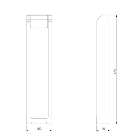 Садово-парковый светильник Elektrostandard 35163/F 3000K черный