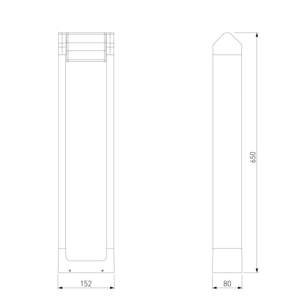Садово-парковый светильник Elektrostandard 35163/F 3000K черный