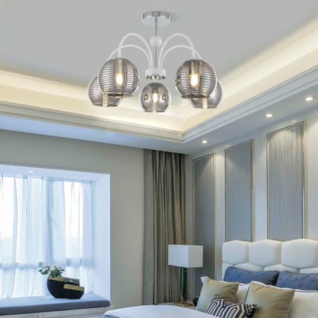 Люстра на штанге Arte Milano 320719/5 CR+WH