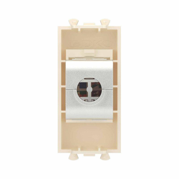 Розетка компьютерная 1мод. Avanti "Ванильная дымка" RJ45 кат.6 без шторок экранир. модульная механизм DKC 4405791