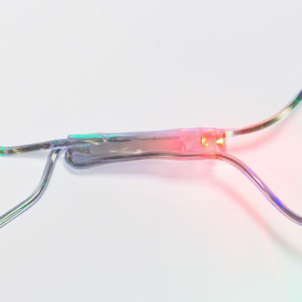 Гирлянда Сеть 1,5х1,5м, прозрачный ПВХ, 150 LED Мультиколор