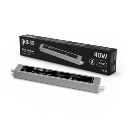 Блок питания для светодиодной ленты Gauss 202023040