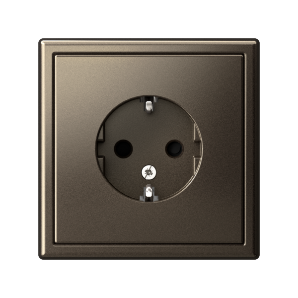 Розетка ArtGallery 16А с заземл. защ. шторки механизм мокко SE GAL000645