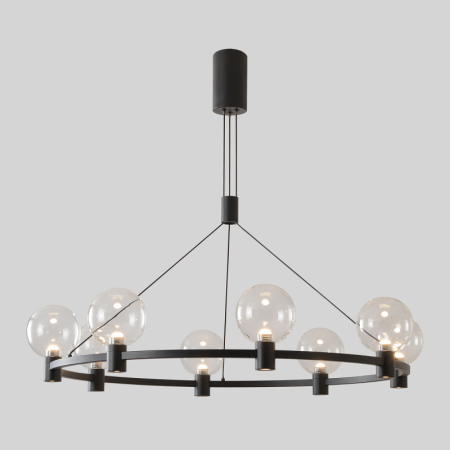 Подвесная люстра Crystal Lux DUET SP56W LED BLACK