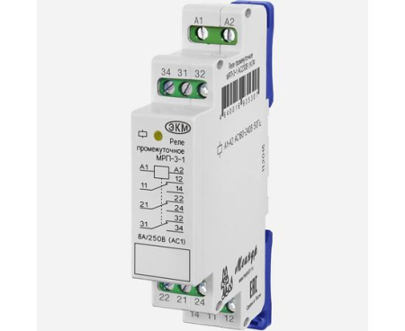 Реле промежуточное МРП-3-1 ACDC230В УХЛ4 Меандр A8302-16936618