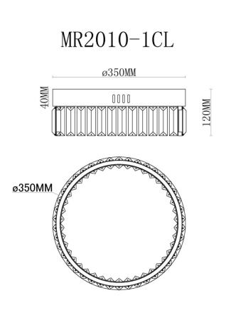 Накладная люстра MyFar MR2010-1CL