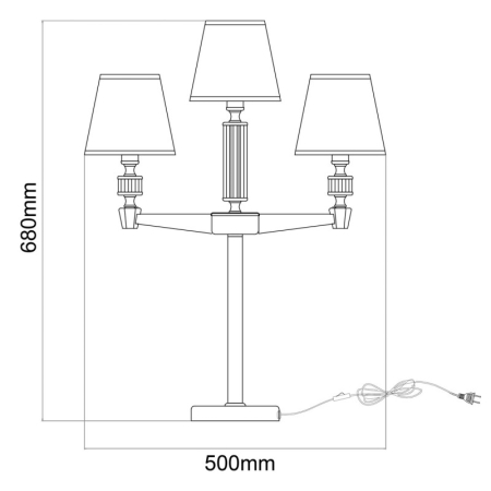 Настольная лампа MW-Light 700033004