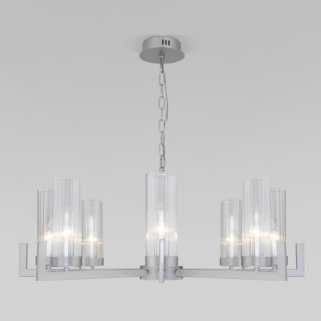 Подвесная люстра Eurosvet 60133/8 серебро