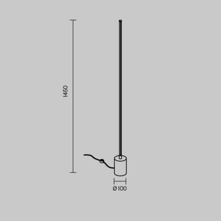Торшер Maytoni MOD147FL-L20BK1
