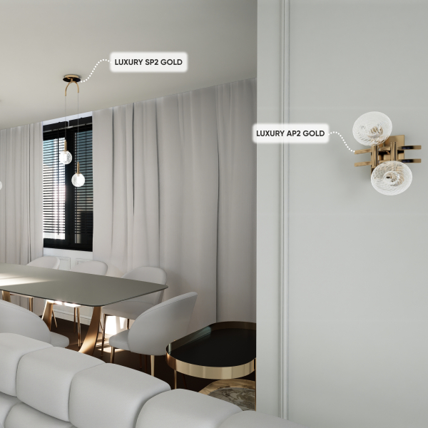 Crystal Lux Светильник подвесной Crystal Lux LUXURY SP2 GOLD