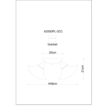 Накладная люстра ARTE Lamp A2550PL-3CC