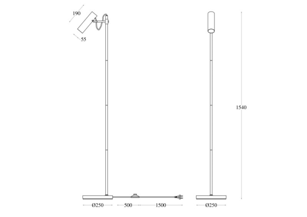 Торшер Maytoni MOD129FL-01W