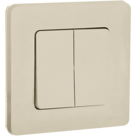 Выключатель 2-кл. Inspiria 10А IP20 250В 10AX механизм сл. кость IEK 673621