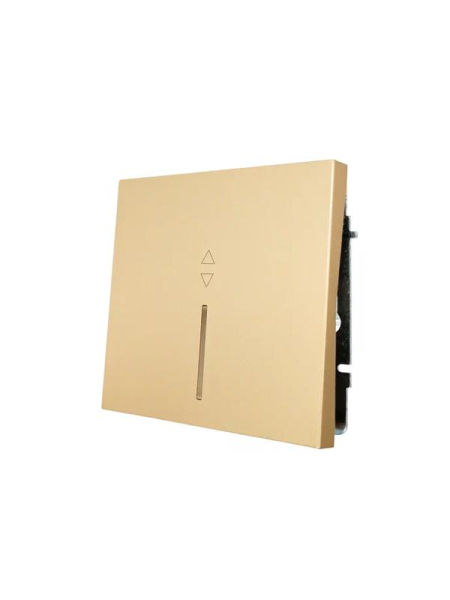 Выключатель проходной 1-кл. с индик. СП ZIMA IP20 10А безвинт. зажим зол. LEZARD 704-3688-114QC