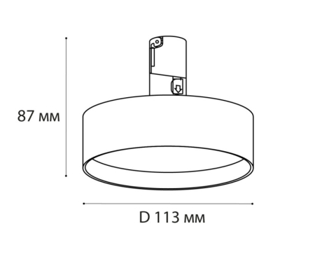 Светильник на шине ITALLINE IT010-4022 black 3000K