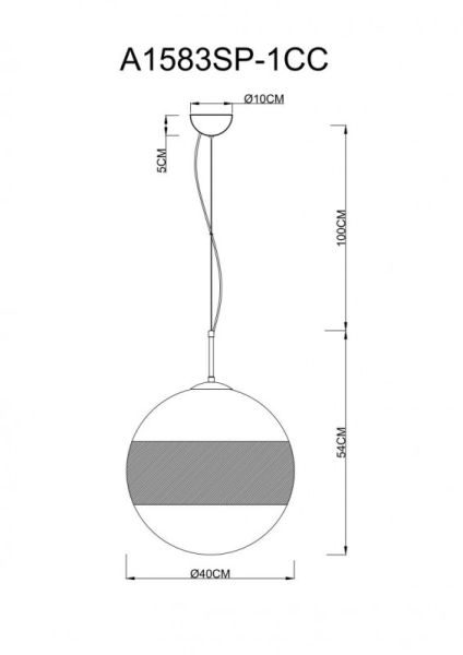 Подвесной светильник ARTE Lamp A1583SP-1CC