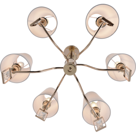 Люстра Cristal 2095-306 6хЕ14 40Вт классика Rivoli Б0062113