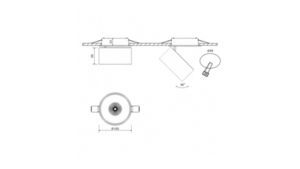 Спот DesignLed GW-8001S-15-BL-NW