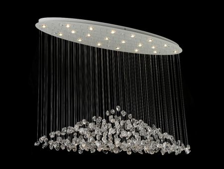 Каскадная люстра Newport 8230/140 С oval white clear