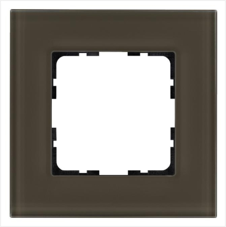 Рамка 1-м G-Glass стекло каперсовый Jasmart G1001GT