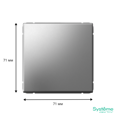 Переключатель перекрестный ArtGallery (сх. 7) 10AX сталь SE GAL000971