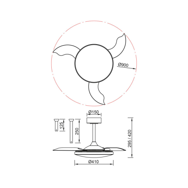 Подвесной светильник Mantra 9056