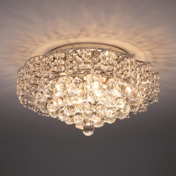 Накладная люстра Eurosvet 16017/9 хром Strotskis