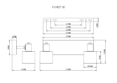 Спот Moderli V11827-2C