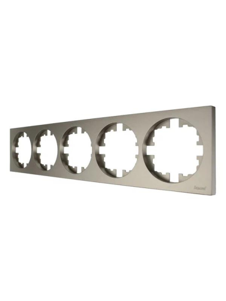 Рамка 5-м OSEN горизонт. квадрат титан LEZARD 743-3700-150