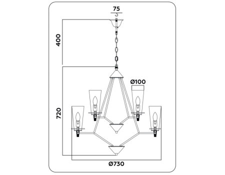 Подвесная люстра Ambrella Light TR3238