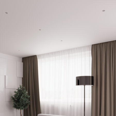 QUASAR 55 FLAT Встраиваемый потолочный гипсовый светильник