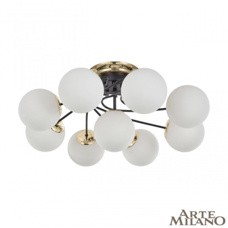 Накладная люстра Arte Milano 276408/8+1 BK/GD