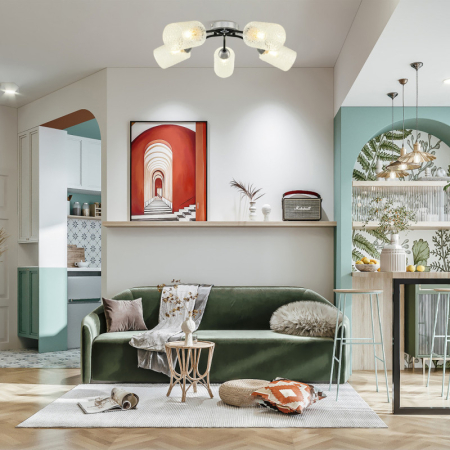 Накладная люстра Arte Milano 326207/5 CR.BK