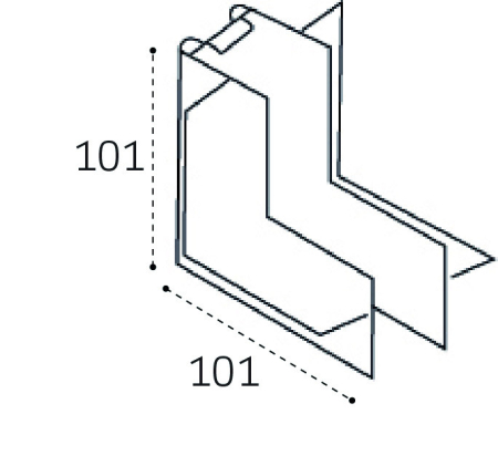 Соединитель для шинопровода ITALLINE IT09-9033 black