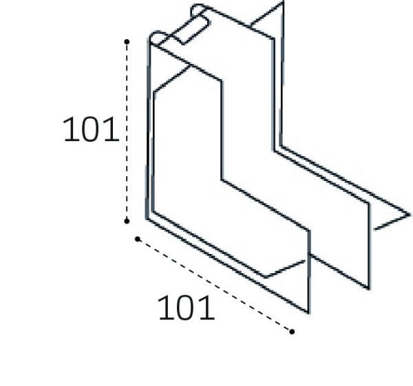 Соединитель для шинопровода ITALLINE IT09-9033 black
