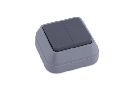 Выключатель 2-кл. ОП IP20 сер. Makel 45003