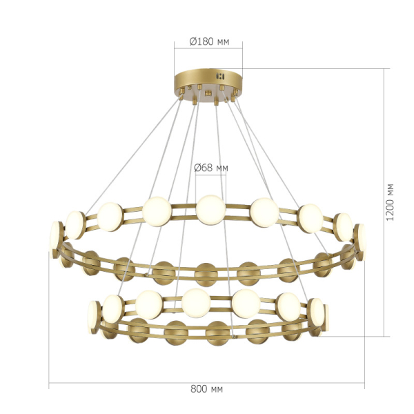 Каскадная люстра ST-Luce SL6610.203.36