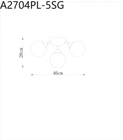 Накладная люстра ARTE Lamp A2704PL-5SG