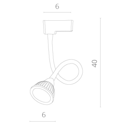 Светильник на шине ARTE Lamp A4107PL-1BK