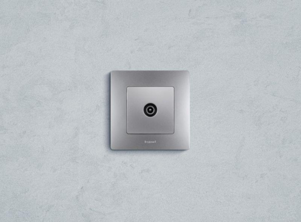 Розетка телевизионная проходная TV СП Etika 14дБ 5-862МГц механизм алюм. IEK 672463